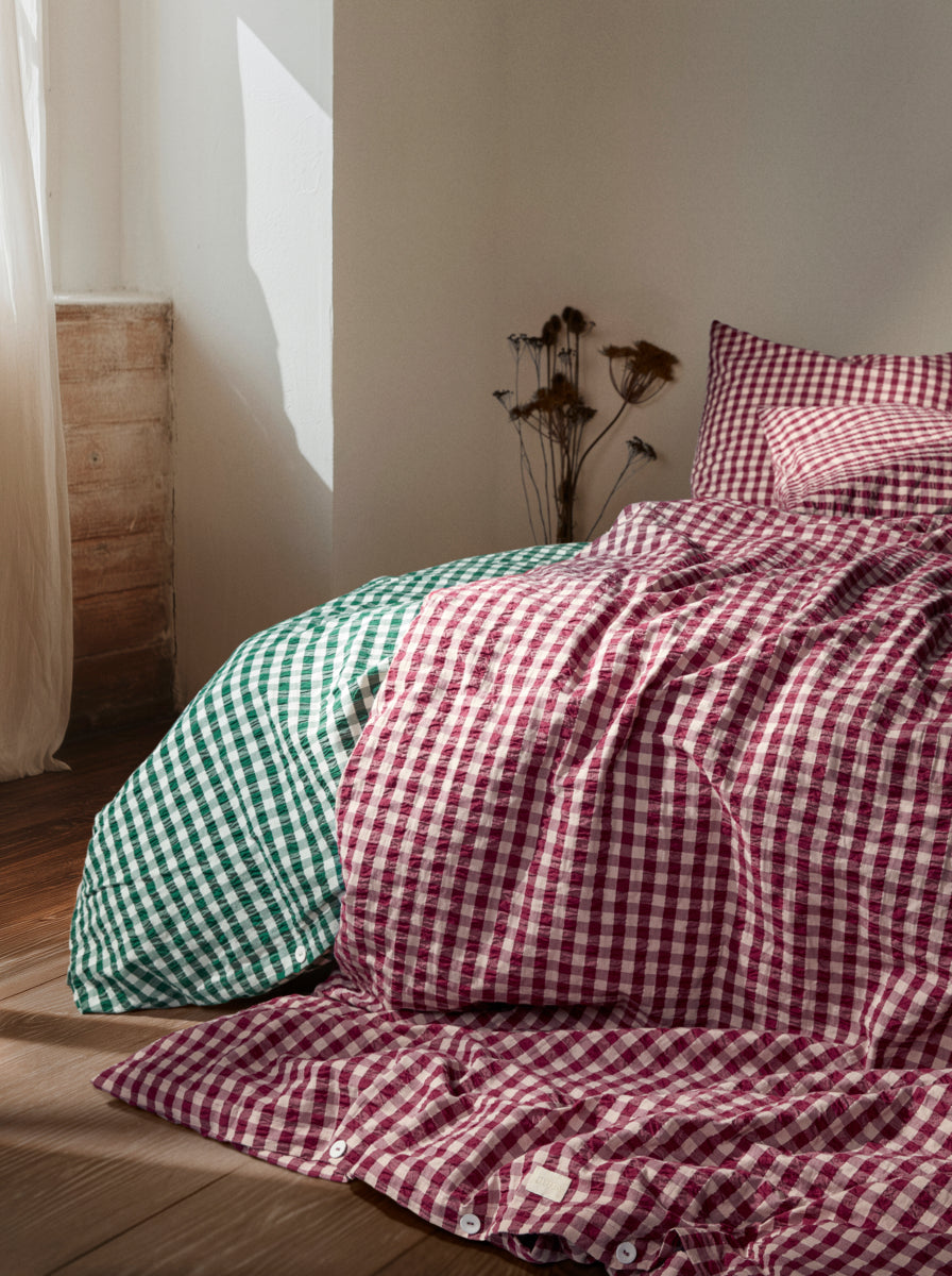 Bæk&Bølge sengetøj - blomme/rosa